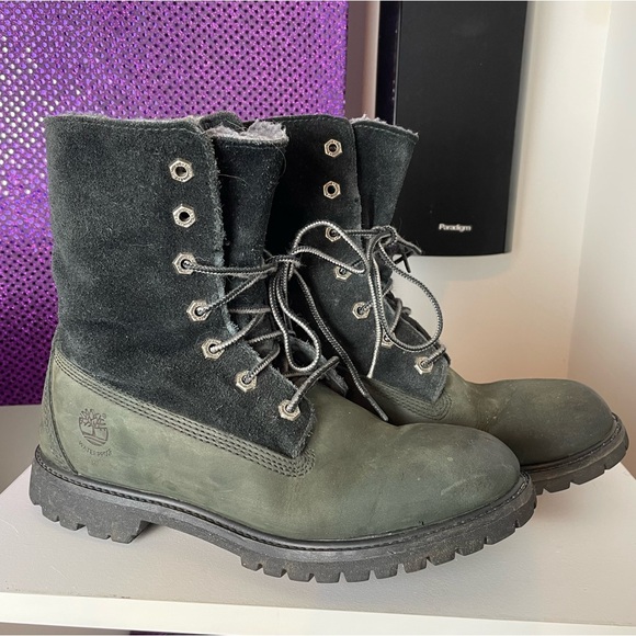 WOMENS TIMBERLAND AUTHENTIC TEDDY FOLD WATERPROOF BOOTS - Picture 2 of 9